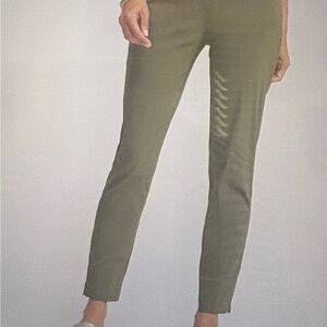 Chicos Brigitte Dark Olive Ankle Pants, size 4, NWT